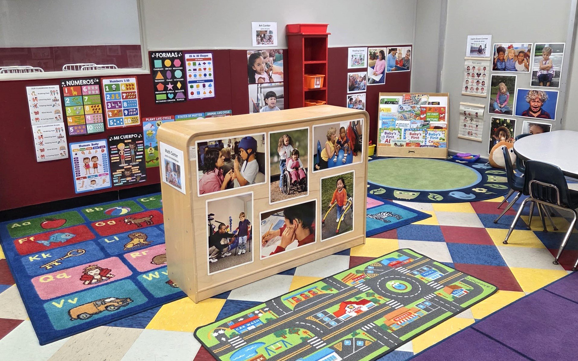 Early learning and literacy moments at Houston preschool program.